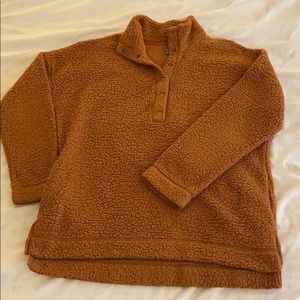 Aerie Buttonup Sherpa